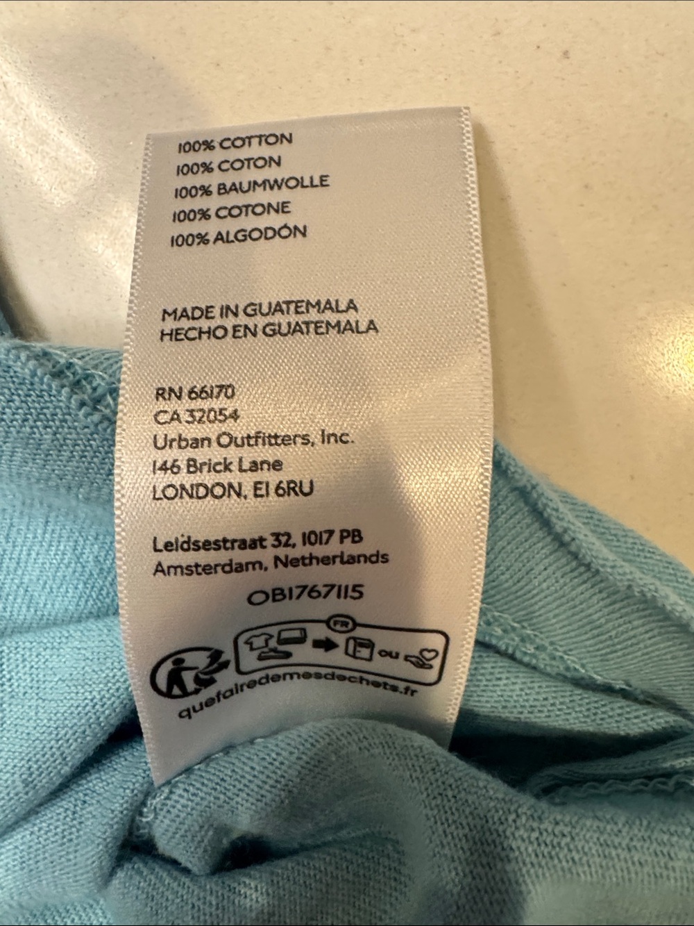 We The Free - Free People Blue Rose-Print Tee Never Worn SzXL Milagros - Picture 4 of 8
